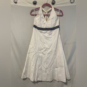 Esprit White Linen Halter Dress  10